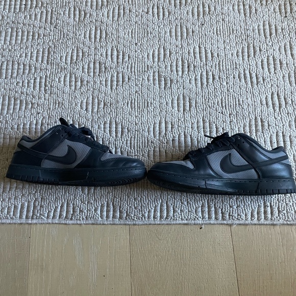 Nike low dunk black and grey mens 10.5 - Picture 2 of 5